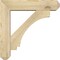 Ekena Millwork Imperial Craftsman Rough Sawn Bracket w/ Offset Brace, Douglas Fir, 6"W x 24"D x 24"H BKT0604X24X24IMP04RDF - alternate 4